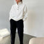 White top black pants