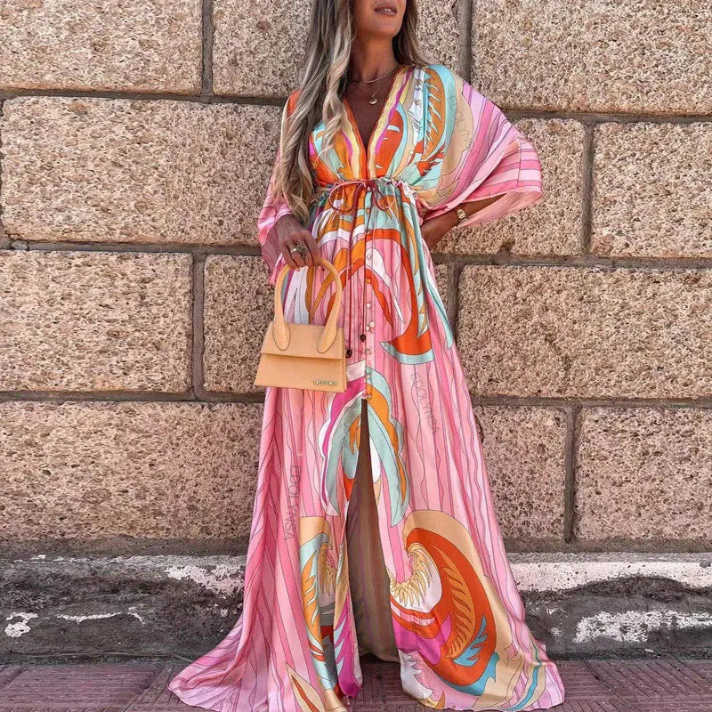 Georgia | Airy Elegant Gorgeous Printing Maxi Dress