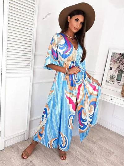 Georgia | Airy Elegant Gorgeous Printing Maxi Dress