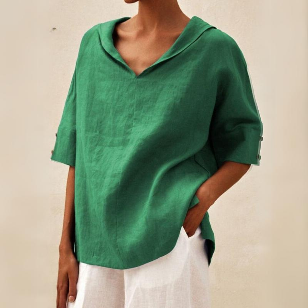 Janin | Casual Loose-Fitting Blouse