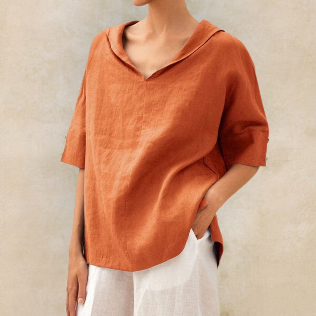 Janin | Casual Loose-Fitting Blouse