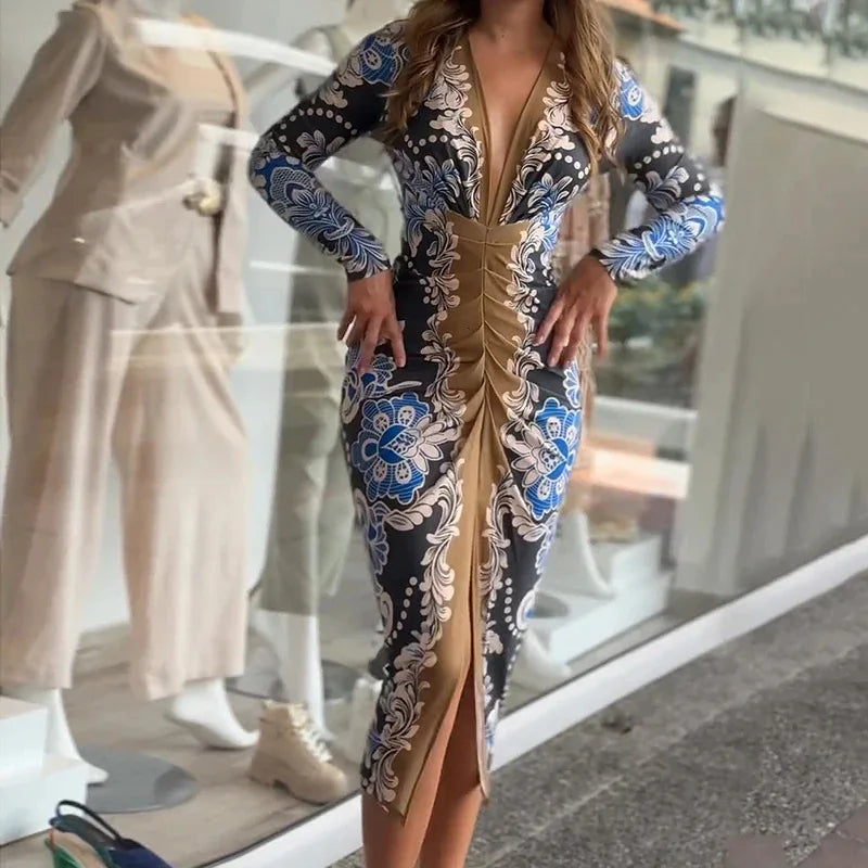 Eleanor | Long Sleeve Midi Dress