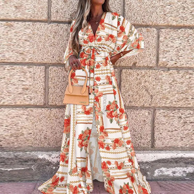 Georgia | Airy Elegant Gorgeous Printing Maxi Dress