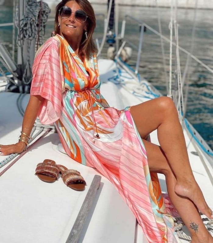 Airy Elegant Gorgeous Printing Maxi Dress