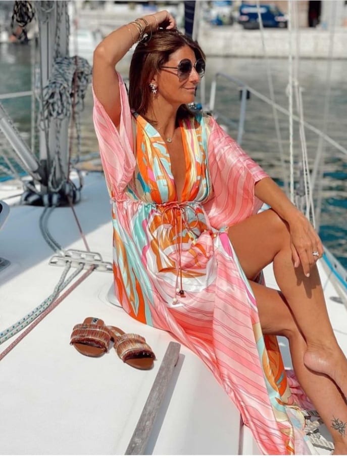 Airy Elegant Gorgeous Printing Maxi Dress