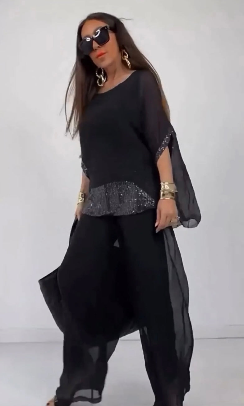 Airy Silk Blend Co-ord Set