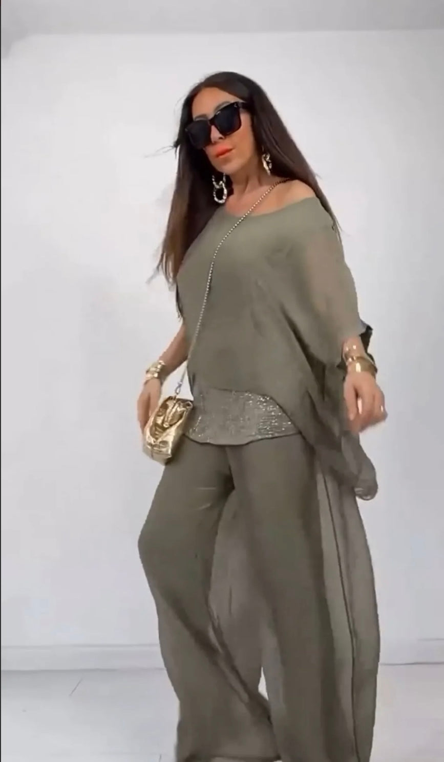 Airy Silk Blend Co-ord Set
