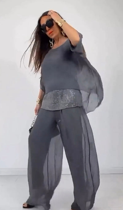 Airy Silk Blend Co-ord Set