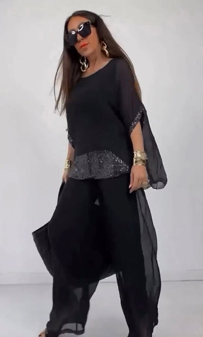 Airy Silk Blend Co-ord Set