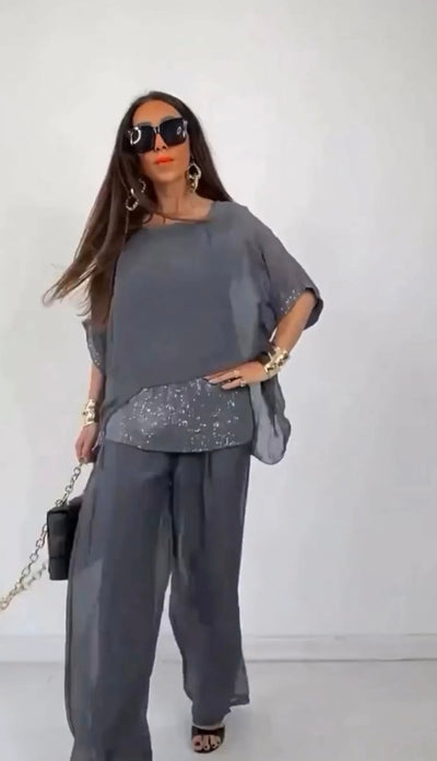 Airy Silk Blend Co-ord Set