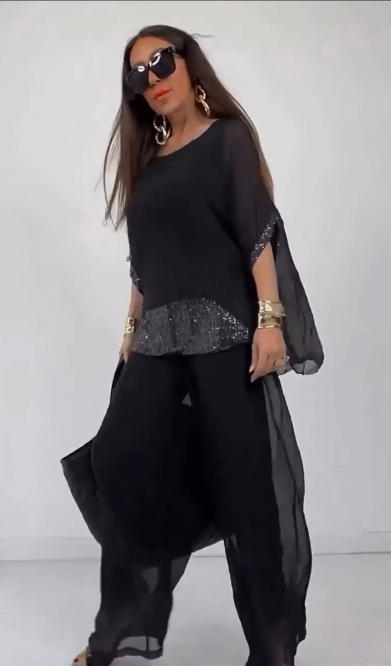 Airy Silk Blend Co-ord Set