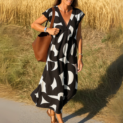 Airy V-Neck Dress