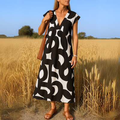 Airy V-Neck Dress