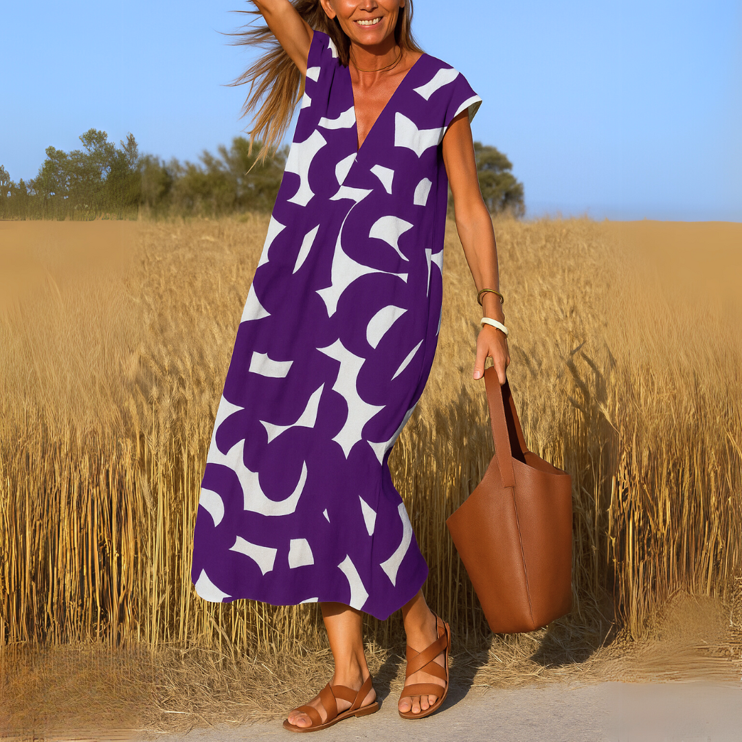 Airy V-Neck Dress