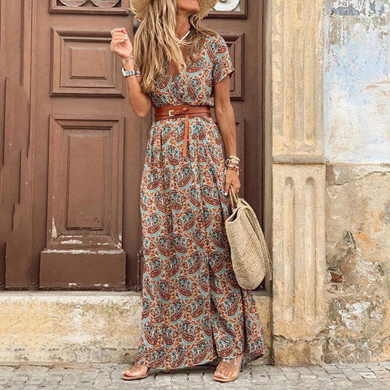  Boho-Flair Maxi Dress