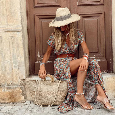  Boho-Flair Maxi Dress