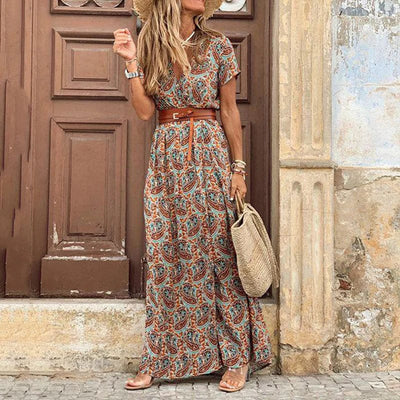  Boho-Flair Maxi Dress