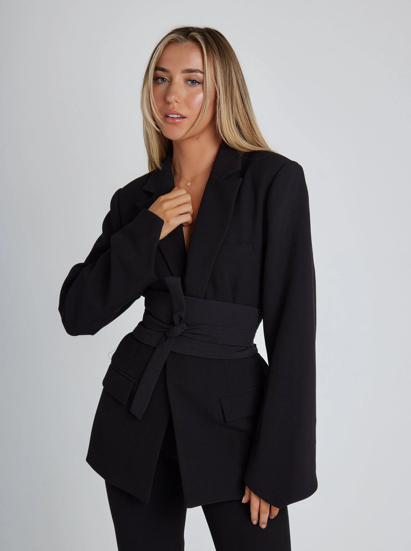 Casual Lapel Long Sleeve Suit Coat Blaze