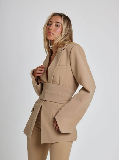 Casual Lapel Long Sleeve Suit Coat Blaze