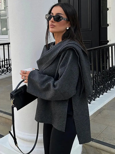 Mace | Classy Scarf Cardigan