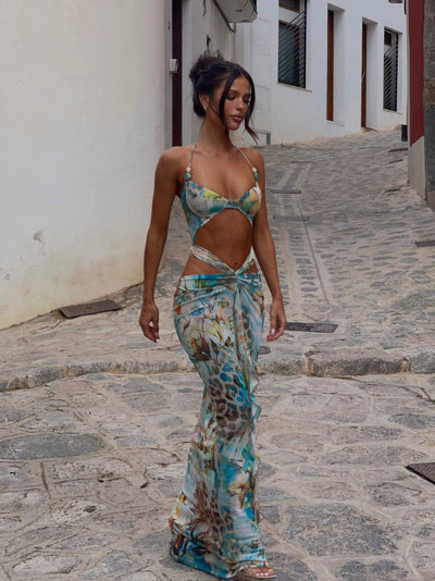Colored Summer Maxi Dress