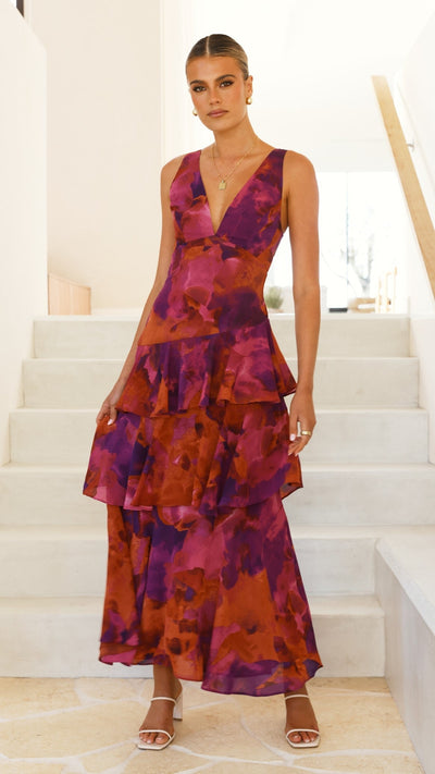 Colored Summer Maxi Dress