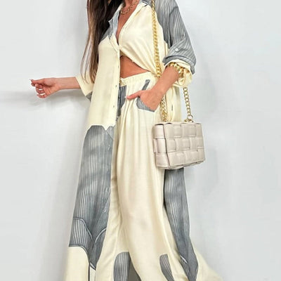 Elegant Fashion Long Shirt and Pant