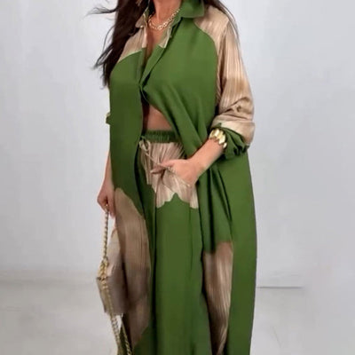 Elegant Fashion Long Shirt and Pant