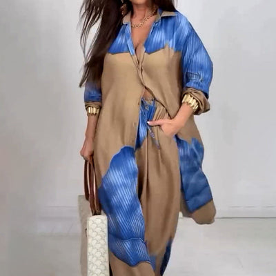 Elegant Fashion Long Shirt and Pant