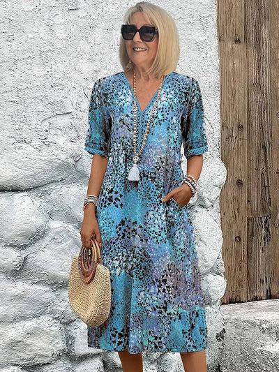 Elegant Floral Summer Dress
