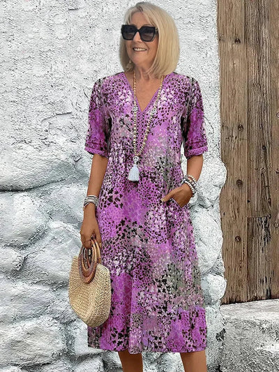 Elegant Floral Summer Dress