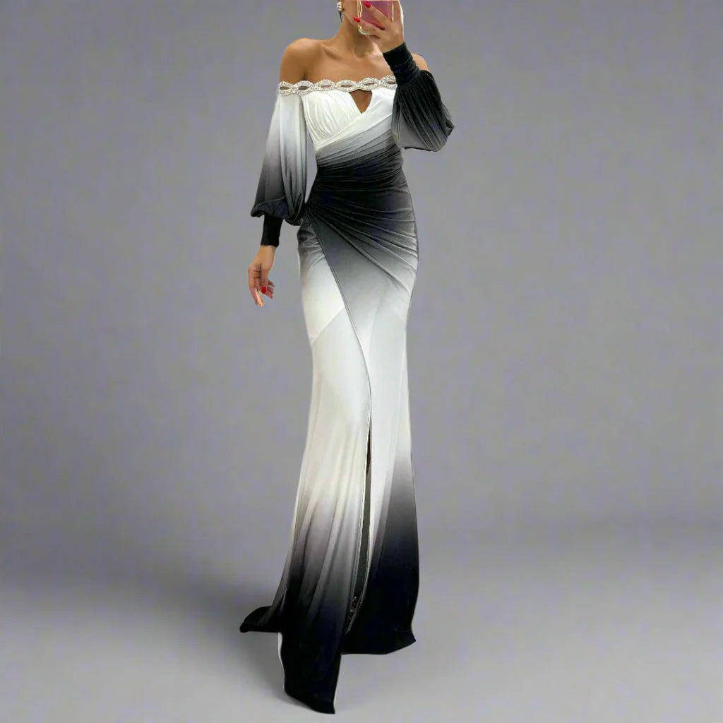 Daisy | Elegant Off-Shoulder Evening Dress
