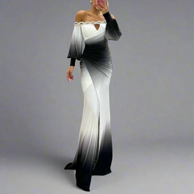 Daisy | Elegant Off-Shoulder Evening Dress