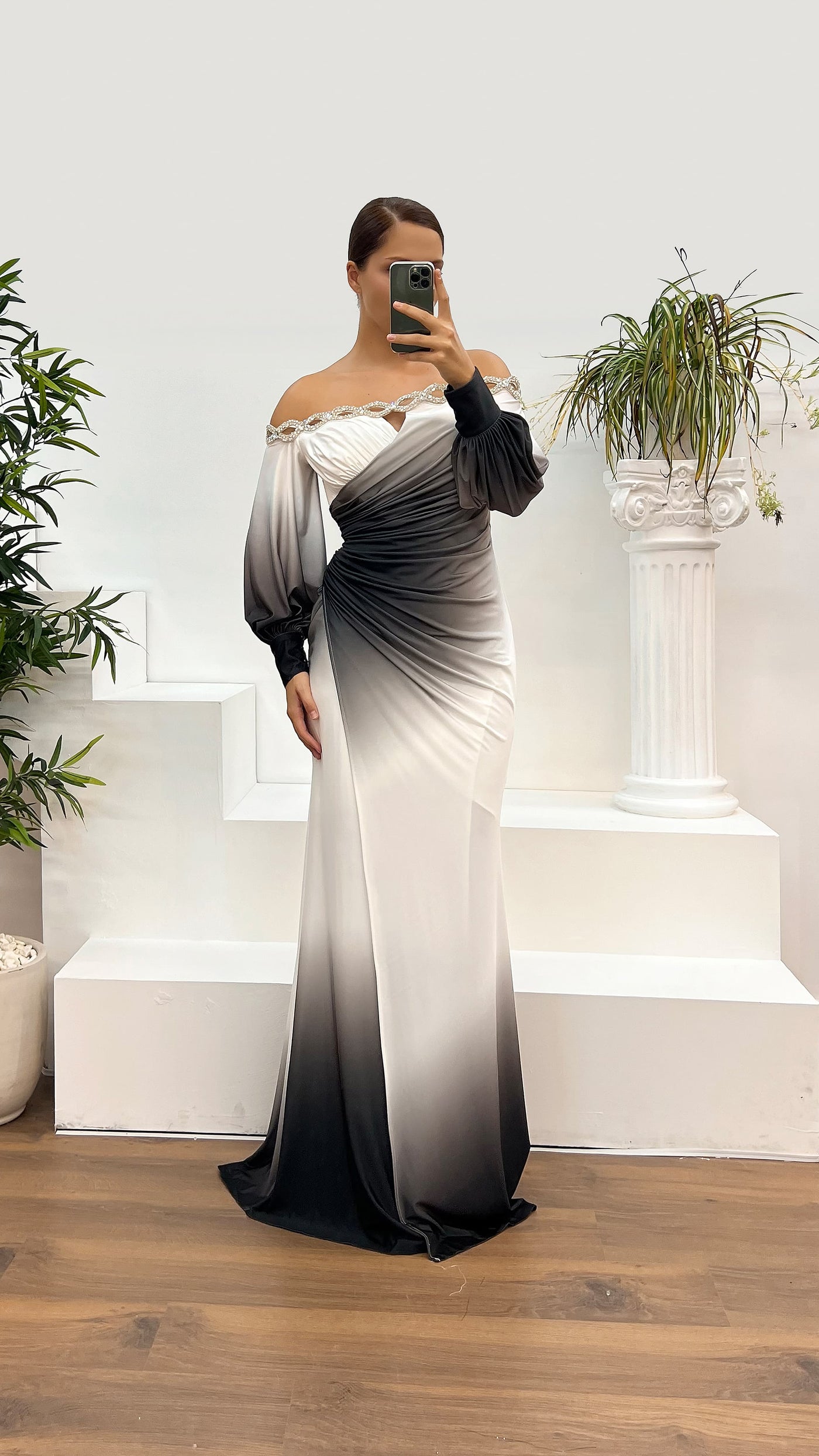 Daisy | Elegant Off-Shoulder Evening Dress