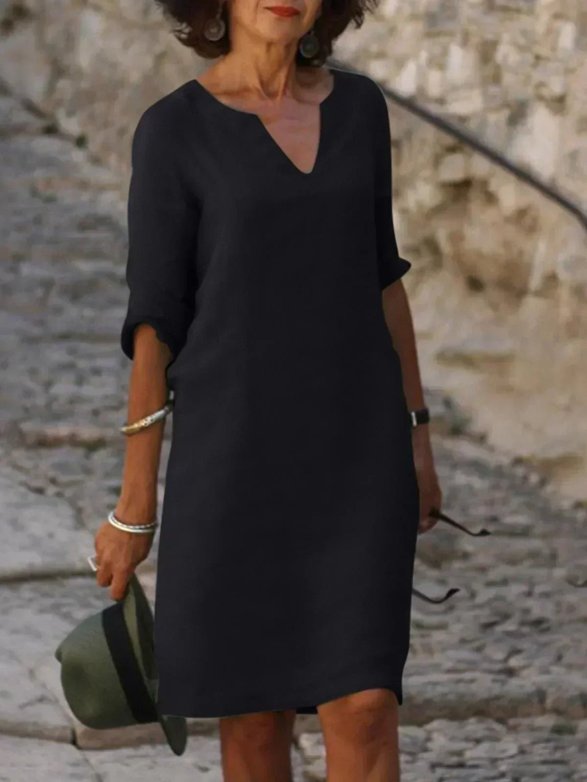 Elegant V-Neck Summer Dress