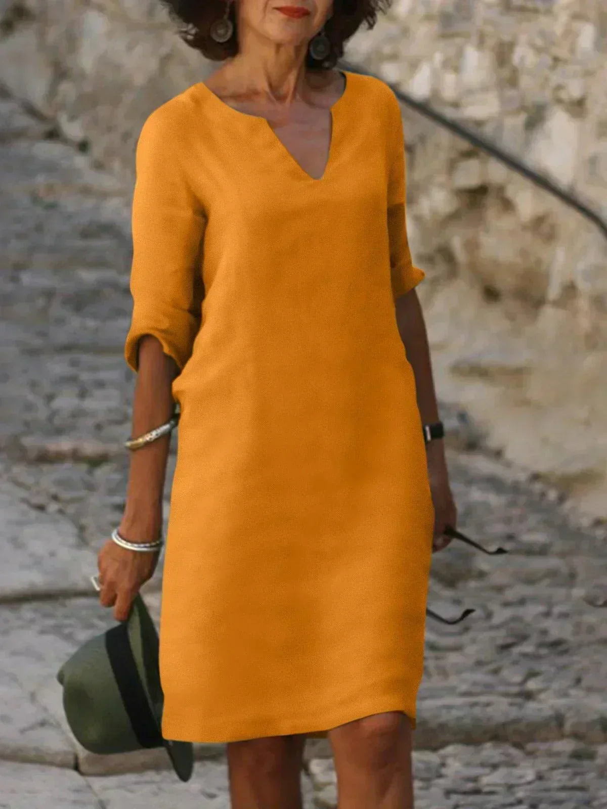 Elegant V-Neck Summer Dress