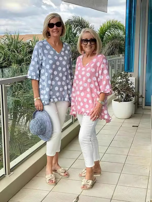 Elegant V-neck Blouse