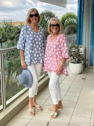 Elegant V-neck Blouse