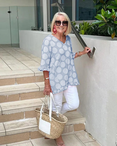 Elegant V-neck Blouse