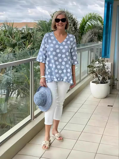 Elegant V-neck Blouse