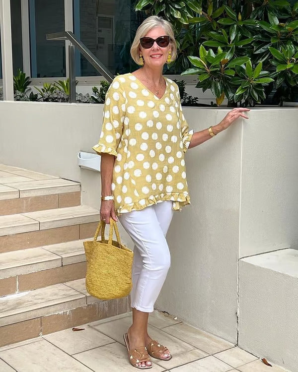 Elegant V-neck Blouse