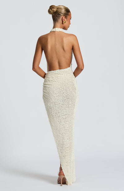 Julia Midi Dress  Ivory
