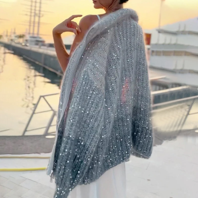 Loose Knitted Cardigan Sweater