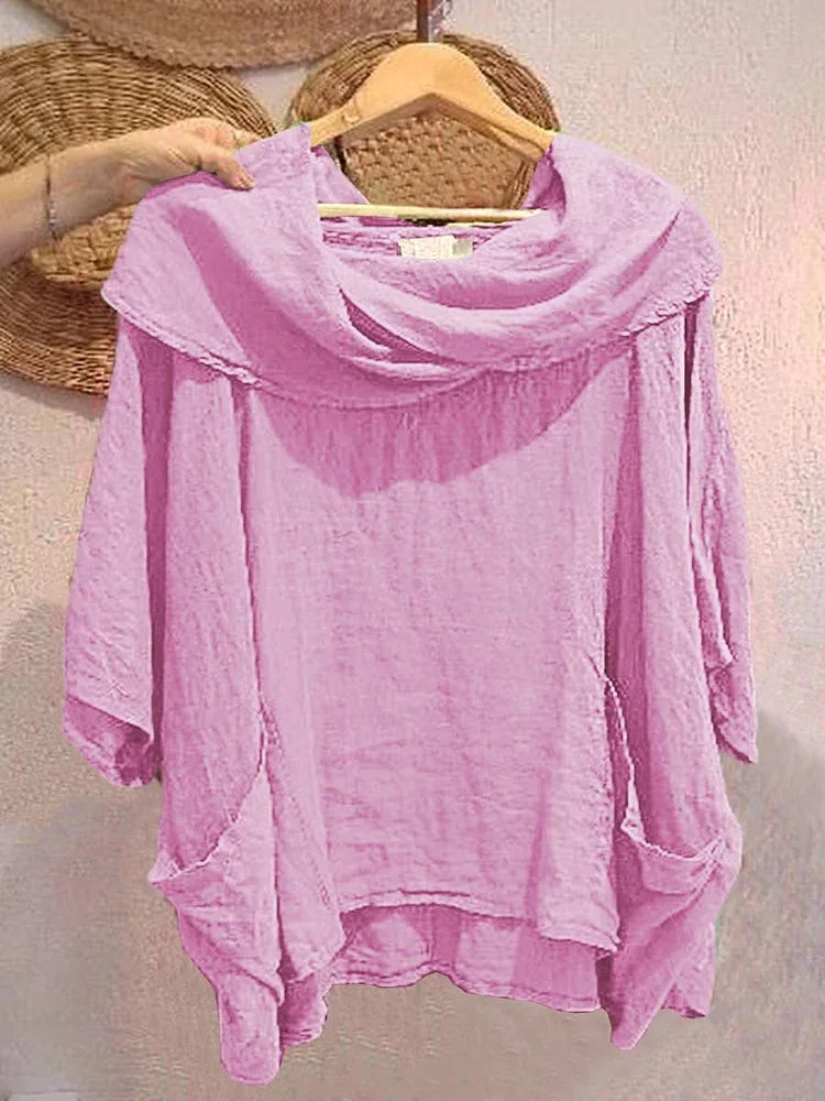 Taylor | New Off Shoulder Blouse Bat Sleeve with Pocket Top