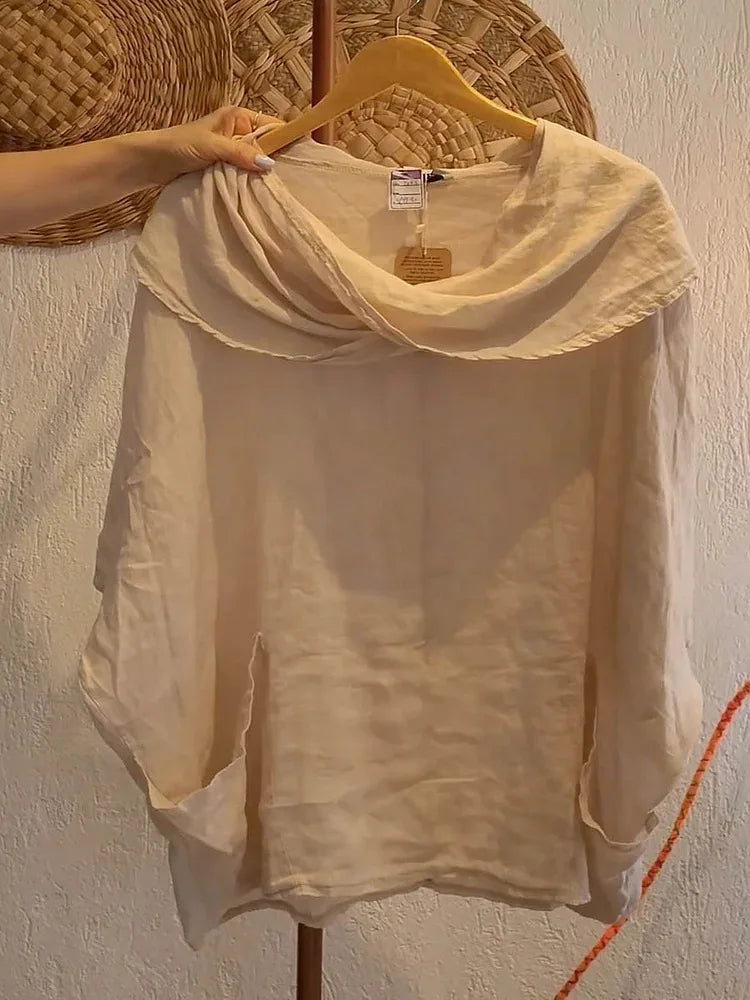 Taylor | New Off Shoulder Blouse Bat Sleeve with Pocket Top
