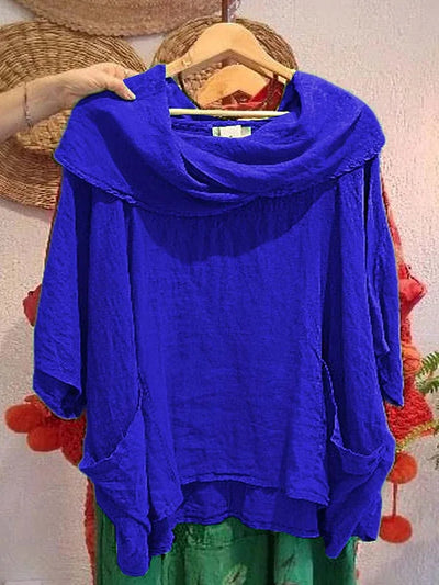 Taylor | New Off Shoulder Blouse Bat Sleeve with Pocket Top