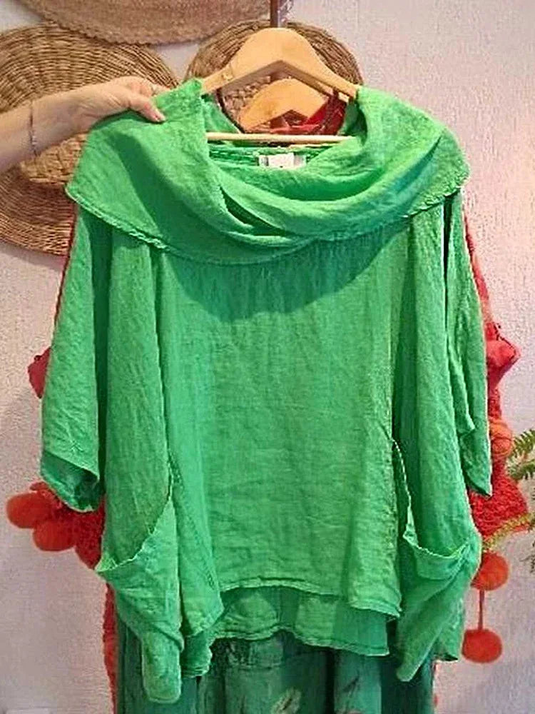 Taylor | New Off Shoulder Blouse Bat Sleeve with Pocket Top