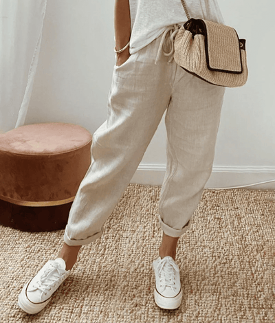 Z 1 RIVE - Elegant cotton-linen trousers 1+1 FREE