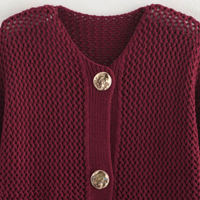 Alora | Burgundy Cardigan
