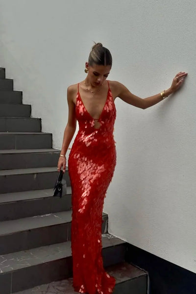 Sequin Maxi Dress Fashion